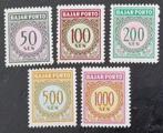 Indonesië 1967 - ZBL Port 39-43 - cijfer portzegel, Postzegels en Munten, Postzegels | Azië, Zuidoost-Azië, Verzenden, Postfris