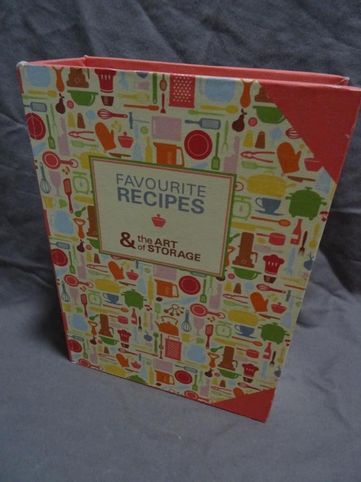kookboek recepten boek opbergboek boekkist nepboek doos, Boeken, Kookboeken, Zo goed als nieuw, Overige gebieden, Ophalen of Verzenden
