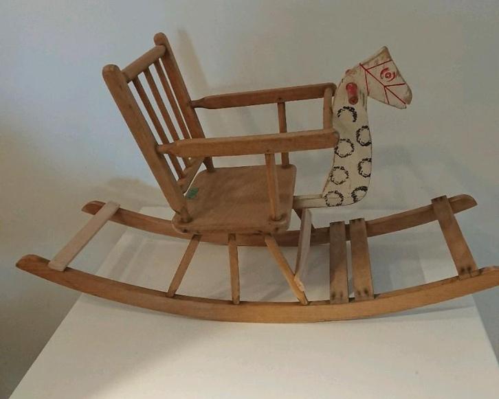 Antiek /vintage houten schommel/hobbelpaard, Kinderen en Baby's, Speelgoed | Houten speelgoed, Gebruikt, Ophalen of Verzenden