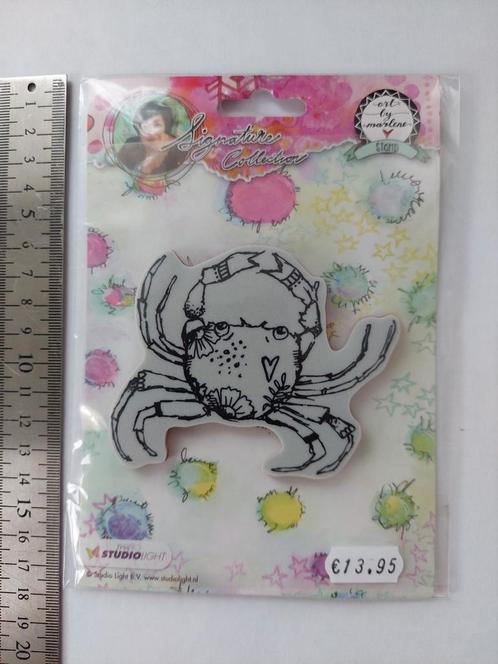 Nieuw Art by Marlene Signature Collection Crab, Hobby en Vrije tijd, Stempelen, Nieuw, Clearstamp, Ophalen