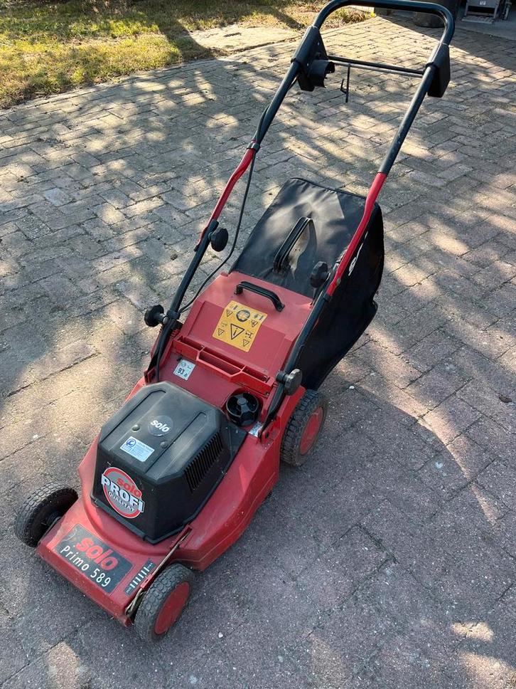 Solo Primo 589 Elektrische Grasmaaier, Tuin en Terras, Grasmaaiers, Gebruikt, Elektrische grasmaaier, 40 t/m 49 cm, Cirkelmaaier