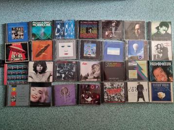 64 pop CD's  - diverse bekende artiesten, zie foto beschikbaar voor biedingen