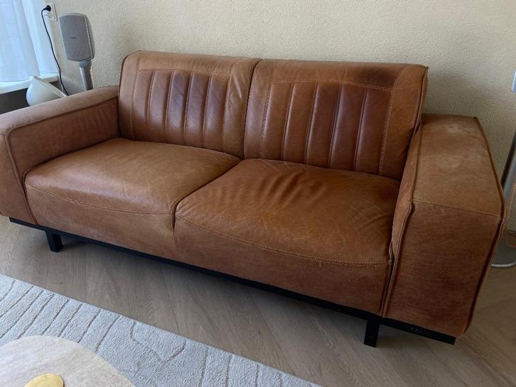 Sofá, Huis en Inrichting, Banken | Sofa's en Chaises Longues, Zo goed als nieuw, Driepersoons, 150 tot 200 cm, 75 tot 100 cm, Leer