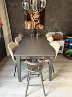 Houten eettafel, Huis en Inrichting, Ophalen, Gebruikt, 50 tot 100 cm, Vijf personen of meer