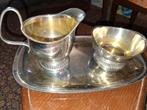 Zilveren roomstel met dienblad, Antiek en Kunst, Ophalen of Verzenden