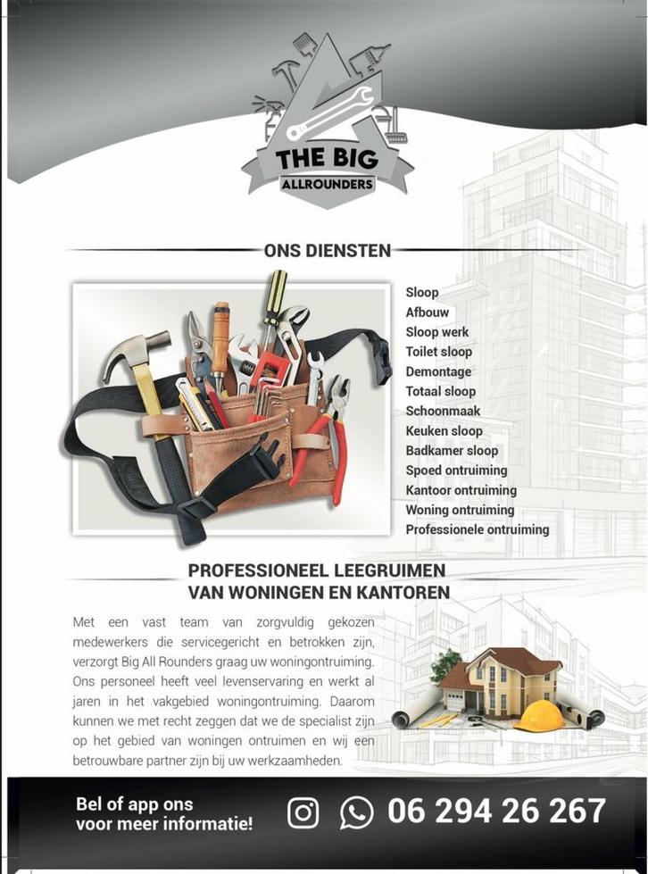 Sloopwerkzaamheden, Diensten en Vakmensen, Slopers en Sloopwerkzaamheden