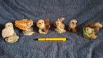 6 natuurgetrouwe stenen uiltjes., Ophalen of Verzenden, Zo goed als nieuw, Beeldje of Figuurtje