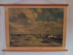 Schoolplaat Het Vliegveld Schiphol., Antiek en Kunst, Ophalen of Verzenden