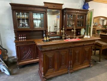 Antiek CAFE interieur, TOOG met BARMEUBEL, BRUSSEL 150jr oud beschikbaar voor biedingen
