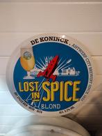 De Koninck Lost in Spice bier reclame bord, Verzamelen, Biermerken, Ophalen of Verzenden, Nieuw, Reclamebord, Plaat of Schild