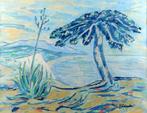 +Max Raedecker(1914)Gouache papier "Tropisch Landschap " Ges, Ophalen of Verzenden