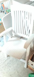 Tuinset, 4 verstelbare tuinstoelen en tafel van kunststof, Ophalen, Zo goed als nieuw, Kunststof