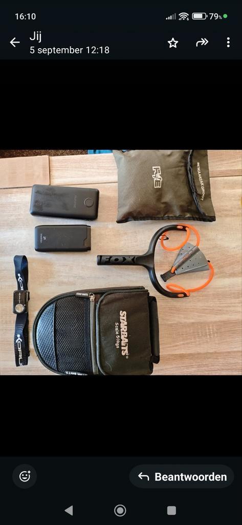2 powebanks 20.000 mAh, 30,000 mAh. Hooflamp korum enz, Watersport en Boten, Hengelsport | Karpervissen, Zo goed als nieuw, Overige typen
