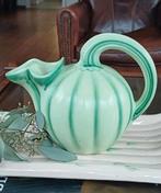 Franse Barbotine Kan - Brocante meloen vaas gemerkt, Ophalen of Verzenden