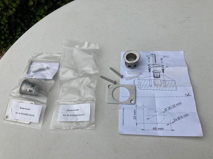 Vloerpot tbv deurnaald NIEUW, Doe-het-zelf en Verbouw, Hang- en Sluitwerk, Zo goed als nieuw, Klink of Kruk, Overige materialen