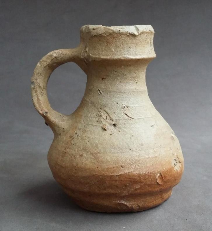 16 de eeuw KLEIN 7,8 cm. Raeren Steengoed Kruikje Oliekruik, Antiek en Kunst, Antiek | Keramiek en Aardewerk, Ophalen of Verzenden