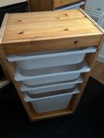 Trofast grenen kast IKEA met 4 opberg bakken hobby kast, Huis en Inrichting, Ophalen, Gebruikt, 50 tot 100 cm, 3 of 4 laden