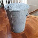 Vintage Zinken Vuilnisemmer Den Haag, Huis en Inrichting, Woonaccessoires | Prullenbakken, Ophalen, Gebruikt, 20 tot 30 liter