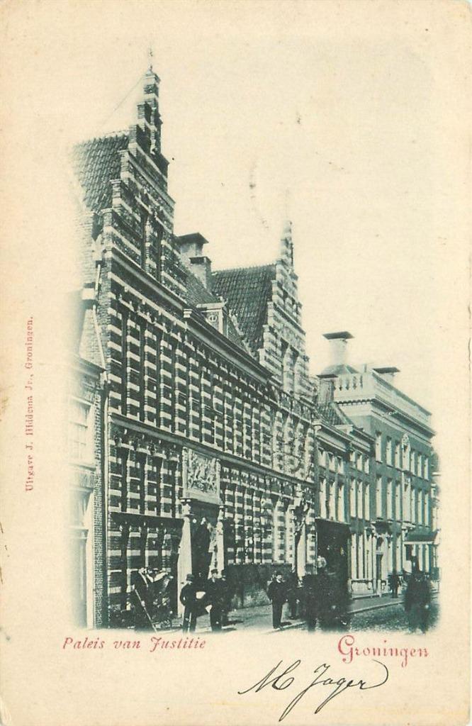 701023039 Groningen Paleis van Justitie, Verzamelen, Ansichtkaarten | Nederland, Groningen, Voor 1920, Verzenden