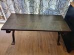 Brutalistisch Salontafel met Stenen Blad, Huis en Inrichting, Tafels | Salontafels, Ophalen, Gebruikt, 100 tot 150 cm, Brutalistisch