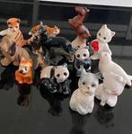 Lot van 12x vintage miniatuur - letterbak - dieren beeldjes, Ophalen of Verzenden, Zo goed als nieuw, Dier