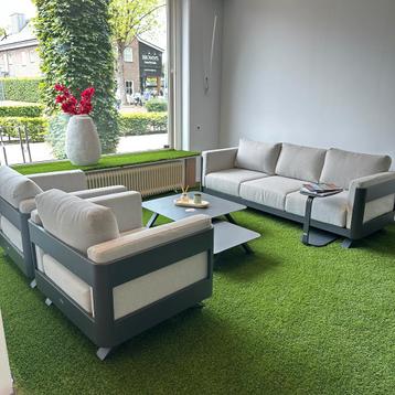 Luxe Loungeset — Tuinset met tafels en laptophouder – NIEUW  beschikbaar voor biedingen