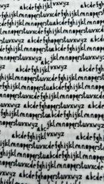 Alfabet hydrofiel katoen, Hobby en Vrije tijd, Stoffen en Lappen, 120 cm of meer, Ophalen of Verzenden, Zo goed als nieuw, Katoen