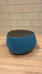 Moroso Fjord hocker / poef Grijs blauw, Huis en Inrichting, Banken | Voetenbanken en Poefen, Ophalen, Minder dan 50 cm, Leer, Zo goed als nieuw