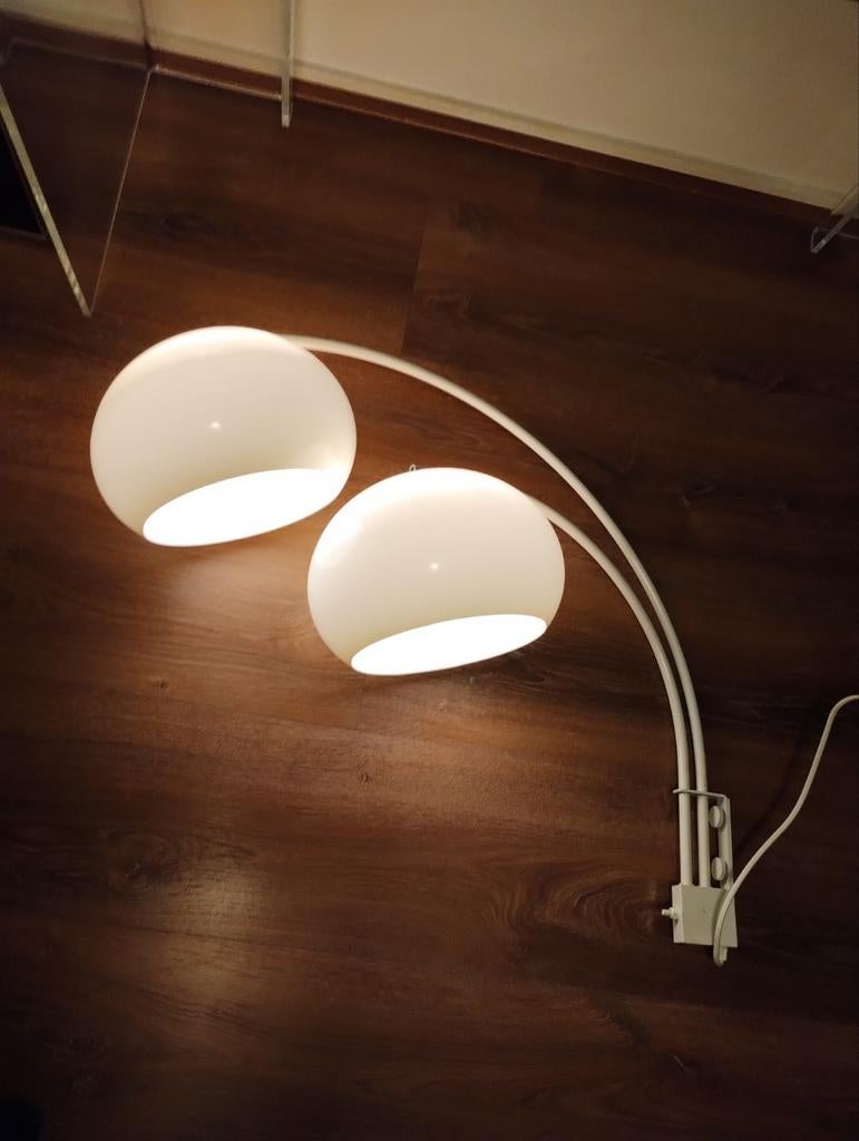 Mid Century Dijkstra booglamp archlamp wandlamp, Ophalen of Verzenden, Kunststof