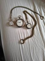 3 zilveren zakhorloges, Antiek en Kunst, Antiek | Goud en Zilver, Ophalen of Verzenden