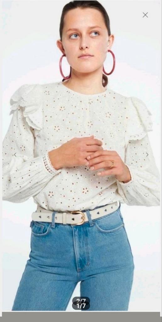 Fabienne Chapot Bailey top/ blouse maat 38 *nieuw *, Kleding | Dames, Blouses en Tunieken, Nieuw, Maat 38/40 (M), Beige, Ophalen of Verzenden
