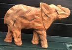 Houtsnijwerk : Stel aparte houten olifant beelden samen €40, Antiek en Kunst, Ophalen of Verzenden