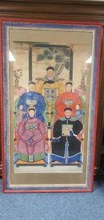 Antiek Chinees voorouderportret, ingelijst, Ophalen