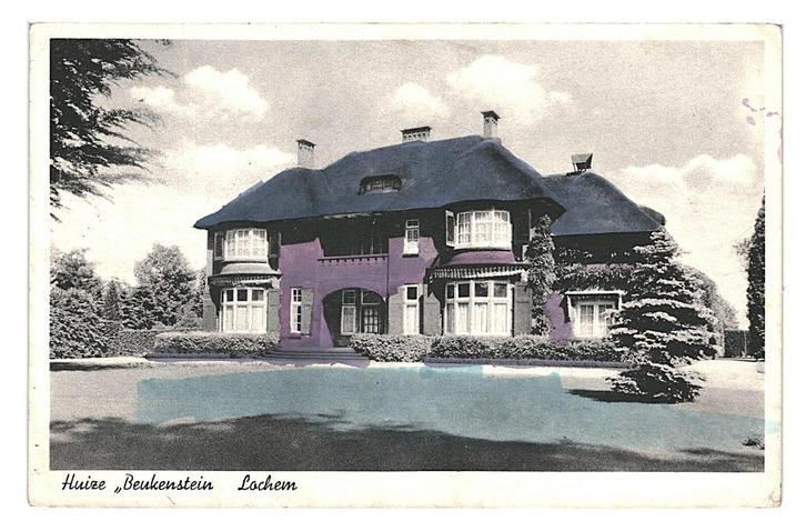 978800 Lochem Gld 1944 Huize Beukenstein Postzegel afgeweekt, Verzamelen, Ansichtkaarten | Nederland, Gelopen, Gelderland, 1940 tot 1960