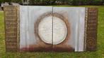 Schilderij tweeluik totaal 160x80cm, 125 cm of meer, Ophalen of Verzenden, Zo goed als nieuw, Schilderij