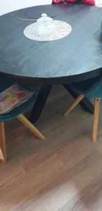 Mangohouten eettafels 130cm, Huis en Inrichting, Tafels | Eettafels, Rond, Ophalen of Verzenden, Zo goed als nieuw, 100 tot 150 cm