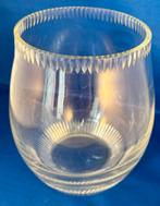 Vintage glazen/kristallen vaas, Ophalen of Verzenden