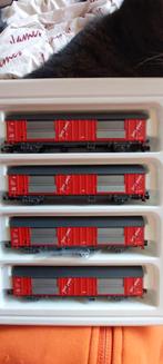 NLK 1107 ROCO SET 24007 PTT-POST WAGONS 1/160, Gelijkstroom, Wagon, Ophalen of Verzenden, Roco
