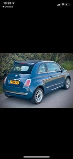 Fiat 500 1.2 C 2014 Blauw, Auto's, Te koop, Geïmporteerd, 20 km/l, Benzine