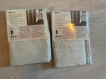 Nieuwe beige blackout gordijnen - 140x270cm beschikbaar voor biedingen