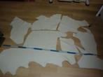 Nearly White resten soepel echt leer rundleer, Wit, Leer of Kunstleer, Nieuw, Ophalen of Verzenden