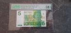 Nederland 5 gulden 1973 PL23.c1 PMG 58 ( Moeilijk type!. ), Postzegels en Munten, Bankbiljetten | Nederland, Ophalen of Verzenden