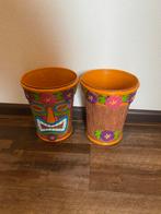 Leuke plastic bloempotten - 25cm hoog, 19cm doorsnede, Tuin en Terras, Kunststof, Rond, Binnen, Ophalen of Verzenden