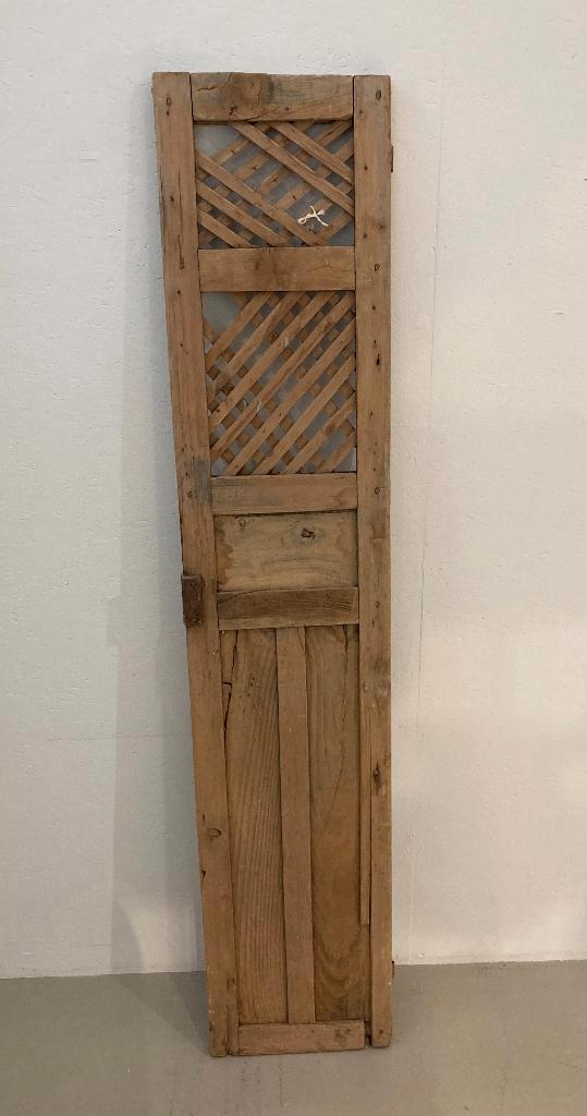 Brocante oud Frans houten luik - luikje - deur - deurtje, Huis en Inrichting, Woonaccessoires | Wanddecoraties, Gebruikt, Ophalen