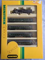 Minitrix Special met extra Mitropa slaapwagen, Hobby en Vrije tijd, Modeltreinen | N-Spoor, Treinset, Gelijkstroom, Trix, Ophalen of Verzenden