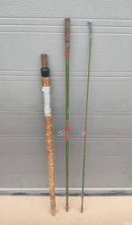 Old Glashengel Blue Arrow 40/80 - 3 Meter - 3 Delig Groen, Watersport en Boten, Ophalen, Gebruikt, Werphengel