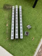 3x Lijngoot smal grijs 1000 x 55 x 100 mm, Tuin en Terras, Tuinschermen, Ophalen of Verzenden, Gebruikt, Staal, Minder dan 100 cm