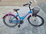 Batavus Meisjesfiets 22 inch - Blauw/Paars, Ophalen of Verzenden, Gebruikt, 22 inch