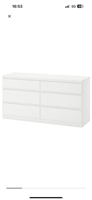 Ikea Malm kast 6 lades