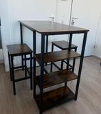 Wooden set of furniture, Huis en Inrichting, Tafels | Salontafels, 50 tot 75 cm, Eikenhout, Zo goed als nieuw, Rechthoekig
